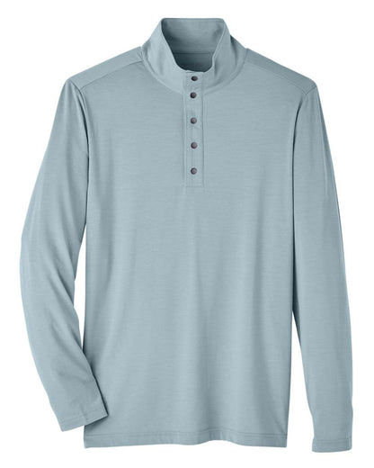 North End Men's JAQ Stretch Performance Snap-Neck Pullover NE400 #color_Opal Blue