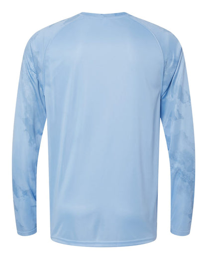 Paragon Unisex Cabo Camo Performance Long Sleeve T-Shirt 228 #color_Blue Mist