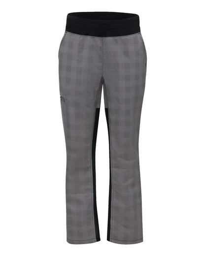 Chef Designs Women's Airflow Chef Pants 0P1W #color_Grey/ Black Plaid