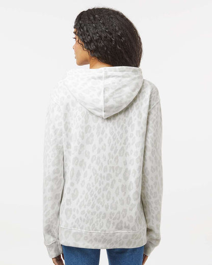 J. America Men's Triblend Fleece Hooded Sweatshirt 8871 #colormdl_Snow Leopard Triblend