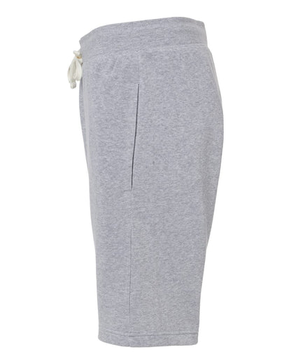J. America Unisex Triblend Fleece Shorts 8855 #color_Grey Triblend