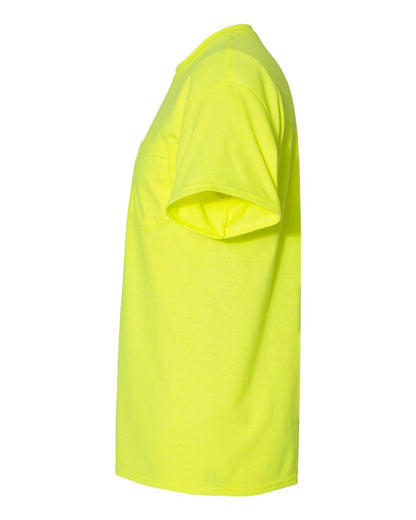Gildan Unisex DryBlend® Pocket T-Shirt 8300 #color_Safety Green
