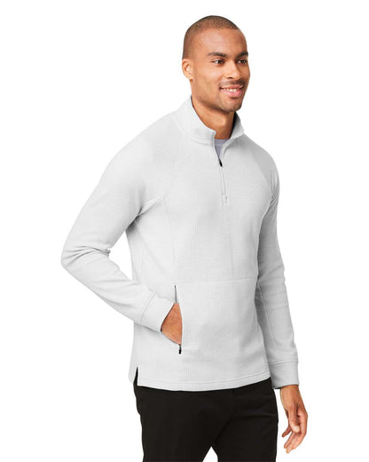 North End Men's Rhythm Waffle Quarter-Zip Pullover NE200 #colormdl_Platinum