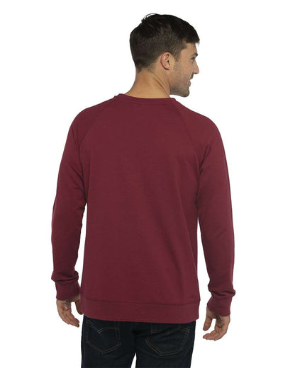 Next Level Unisex Laguna Raglan Crewneck Sweatshirt 9000 #colormdl_Cardinal