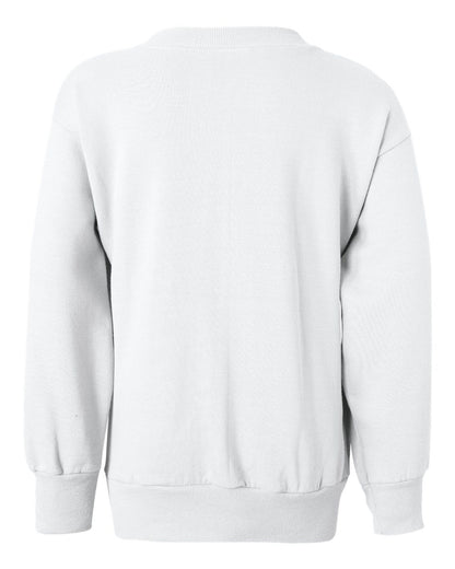 Hanes Youth EcoSmart® Crewneck Sweatshirt P360 #color_White