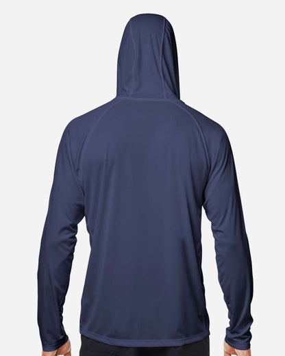 HUK Men's LoPro Pursuit Long Sleeve Hooded T-Shirt H12L010 #colormdl_Naval Academy