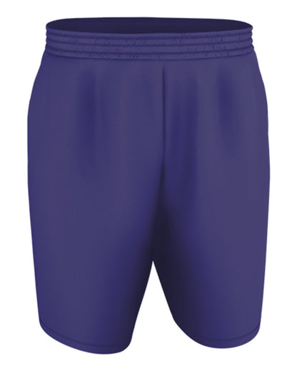 Alleson Athletic Youth Blank Game Shorts A205BY #color_Purple/ Gold