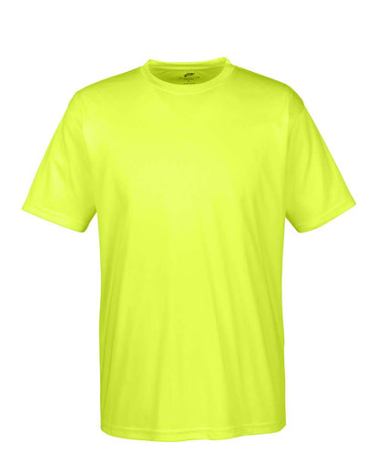 UltraClub Men's Cool & Dry Sport Performance Interlock T-Shirt 8420 #color_Bright Yellow