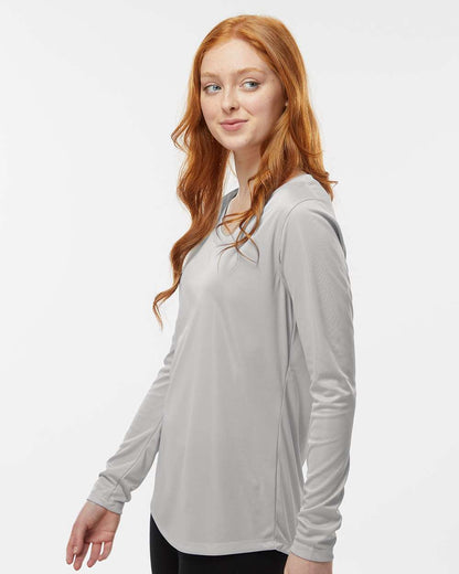 Paragon Women's Long Islander Performance Long Sleeve T-Shirt 214 #colormdl_Aluminum