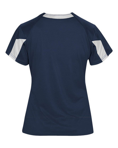 Alleson Athletic Women's Striker Placket 6176 #color_Navy/ White