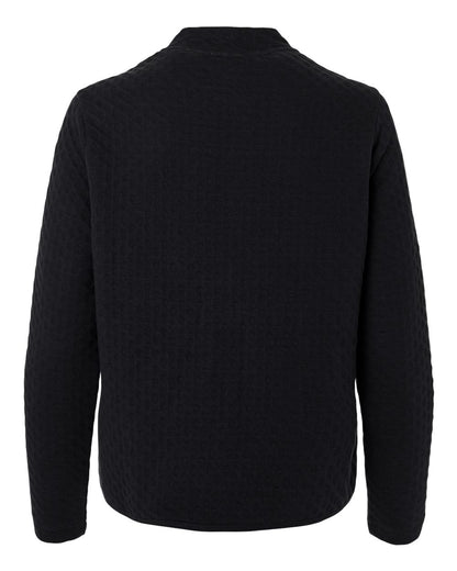 Devon & Jones Women's Berkeley Textured Full-Zip Jacket DG740W #color_Black