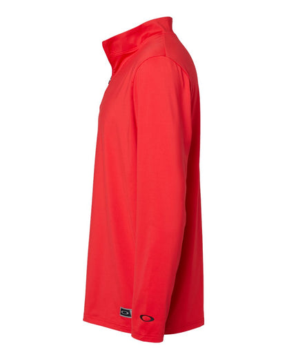 Oakley Men's Team Issue Podium Quarter-Zip Pullover FOA402997 #color_Team Red