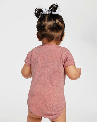 Rabbit Skins Infant Harborside Mélange Bodysuit 4491 #colormdl_Mauvelous Melange