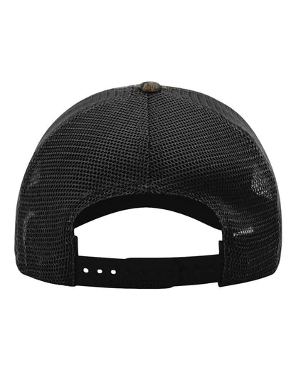 Richardson Garment Washed Printed Trucker Cap 111P #color_Mossy Oak Country DNA/ Black