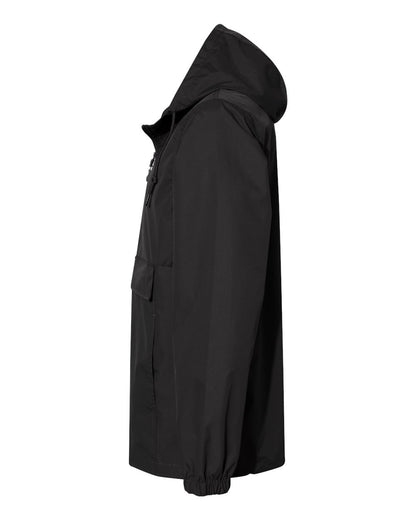 Independent Trading Co. Men's Nylon Anorak EXP94NAW #color_Black