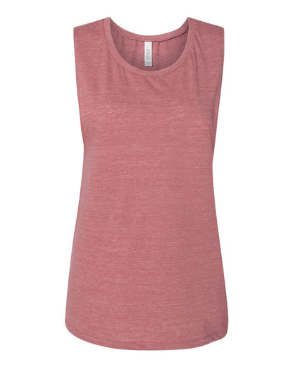 BELLA + CANVAS Women's Flowy Scoop Muscle Tank 8803 #color_Mauve Slub