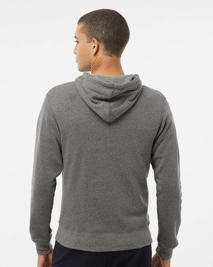 J. America Men's Triblend Full-Zip Hooded Sweatshirt 8872 #colormdl_Smoke Triblend