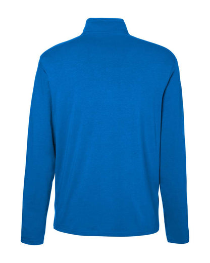 Devon & Jones Men's Raleigh Stretch Quarter-Zip Pullover DG425 #color_French Blue