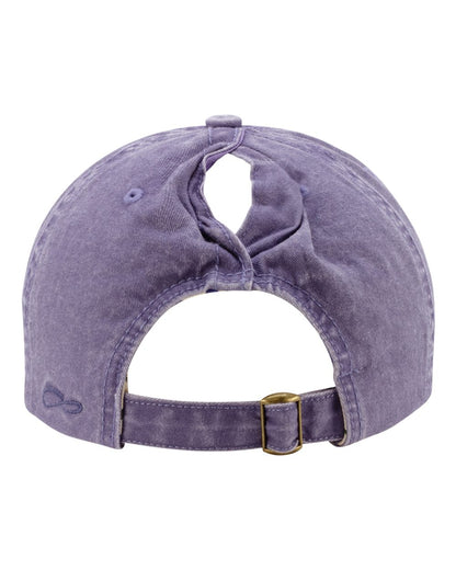 Infinity Her Women's Pigment-Dyed with Fashion Undervisor Cap CASSIE #color_Violet/ Floral