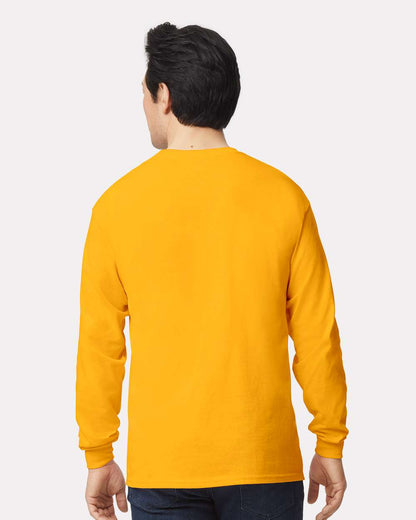 Gildan Ultra Cotton® Long Sleeve T-Shirt 2400 #colormdl_Gold