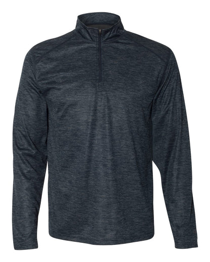 Badger Tonal Blend Quarter-Zip Pullover 4172 #color_Navy Tonal Blend