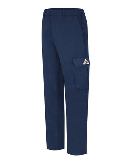 Bulwark Men's Cooltouch® 2 Cargo Pocket Pants PMU2 #color_Navy - 36 Unhemmed