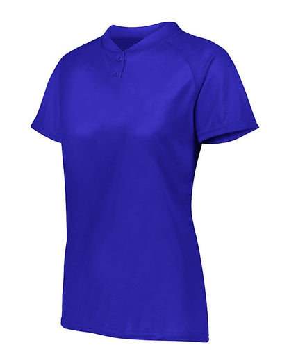 Augusta Sportswear Women's Attain Two-Button Jersey 1567 #color_Purple