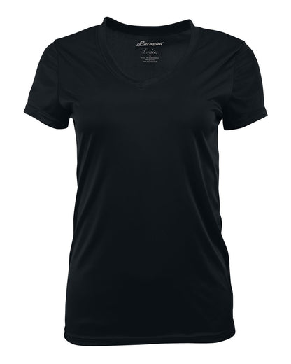 Paragon Women's Vera V-Neck T-Shirt 203 #color_Black