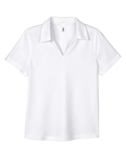 CORE365 Women's Market Snag Protect Mesh Polo CE104W #color_White