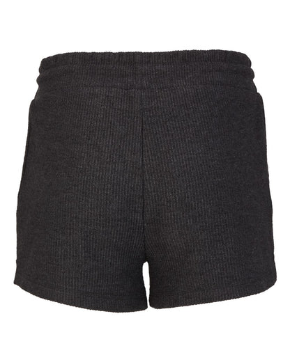 Boxercraft Women's Ribbed Knit Shorts BW6506 #color_Black