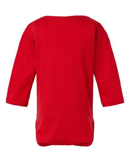 Rabbit Skins Infant Fine Jersey Long Sleeve Bodysuit 4421 #color_Red