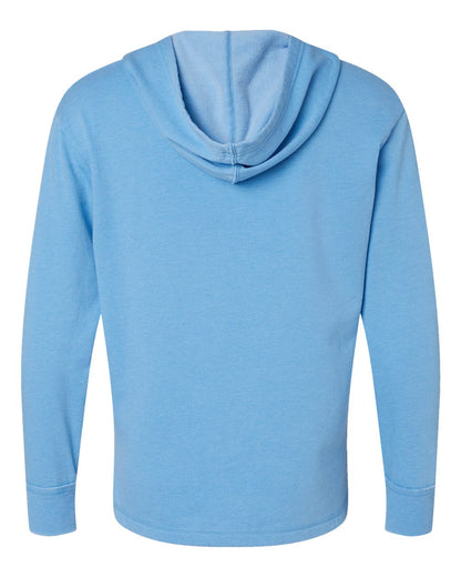 LAT Unisex Vintage Wash Fleece Hoodie Sweatshirt 6936 #color_Washed Tradewind