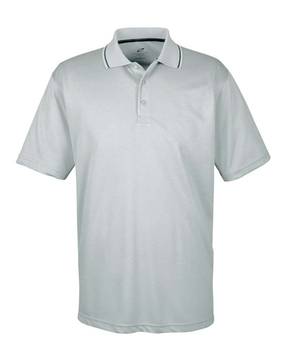 UltraClub Men's Cool & Dry Sport Two-Tone Polo 8406 #color_Grey/ Black