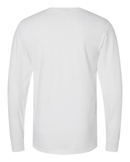 Russell Athletic Unisex Combed Ringspun Long Sleeve T-Shirt 600LRUS #color_White
