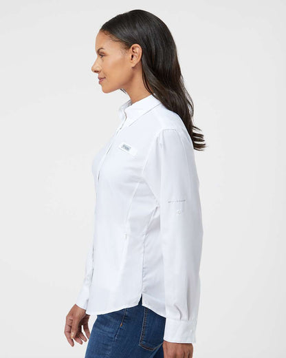 Columbia Women's PFG Tamiami™ II Long Sleeve Shirt 212465 #colormdl_White