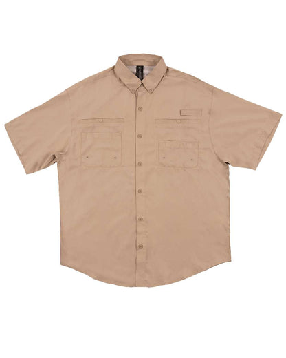 Burnside Baja Short Sleeve Fishing Shirt 2297 #color_Sand