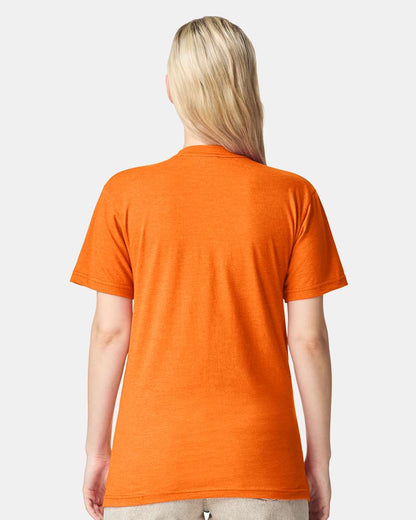 American Apparel Unisex CVC Tee 2001CVC #colormdl_Heather Orange
