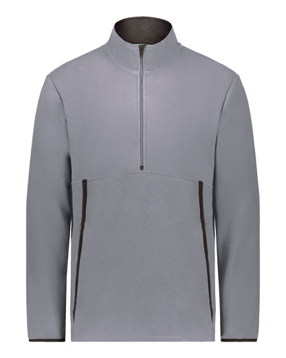 Augusta Sportswear Youth Eco Revive™ Polar Fleece Quarter-Zip Pullover 6856 #color_Graphite