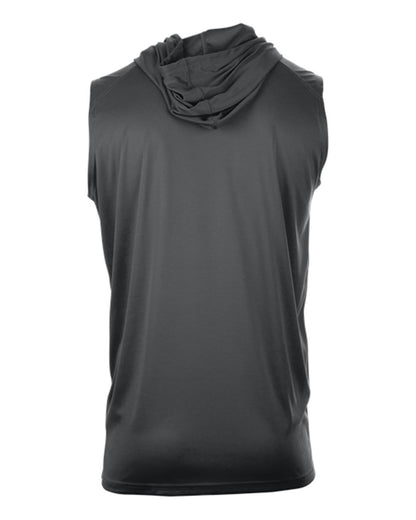 Badger Men's B-Core Sleeveless Hooded T-Shirt 4108 #color_Graphite