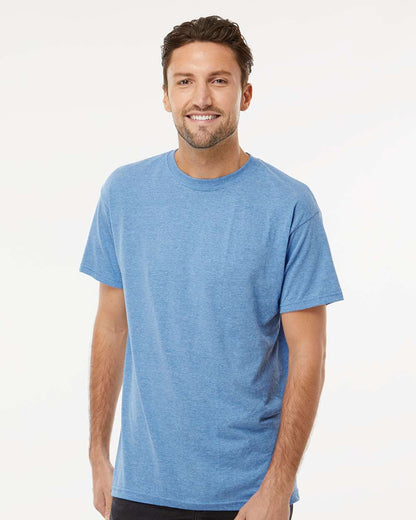 M&O Men's Gold Soft Touch T-Shirt 4800 #colormdl_Light Blue Heather
