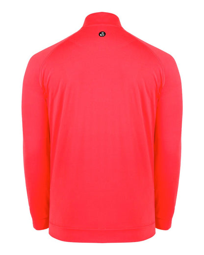 Swannies Men's Colt Quarter-Zip Pullover SWC500 #color_Coral