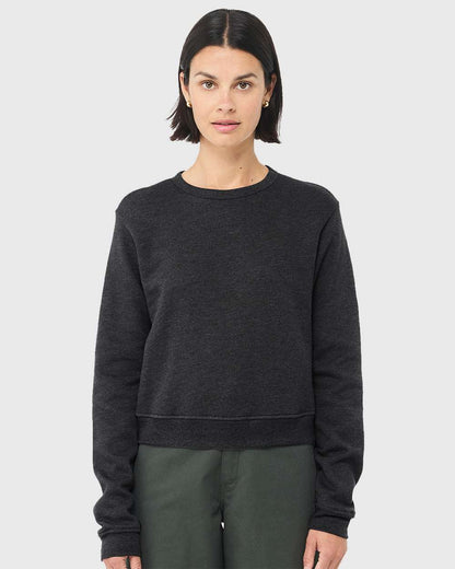 BELLA + CANVAS Women's Sponge Fleece Classic Crewneck Sweatshirt 7511 #colormdl_Dark Grey Heather