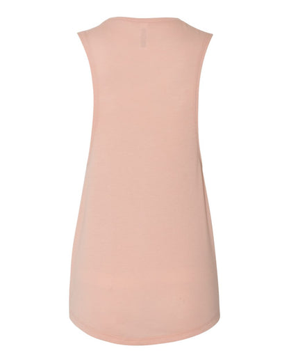 BELLA + CANVAS Women's Flowy Scoop Muscle Tank 8803 #color_Peach