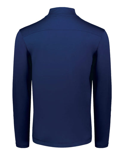 Holloway Unisex Eco Revive™ Ventura Soft Knit Quarter-Zip Pullover 223553 #color_Navy