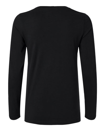 Jaanuu Women's RegenX Cotton Underscrub Long Sleeve T-Shirt W30002U #color_Black