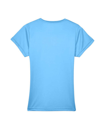 UltraClub Women's Cool & Dry Sport Performance Interlock T-shirt 8420L #color_Columbia Blue