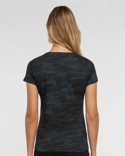 LAT Women's Fine Jersey Tee 3516 #colormdl_Storm Camo