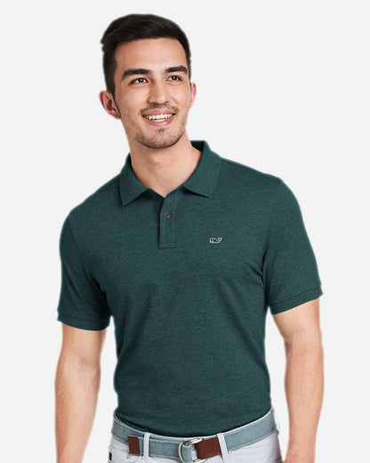 vineyard vines Men's Edgartown Pique Polo G011147 #colormdl_Charleston Green