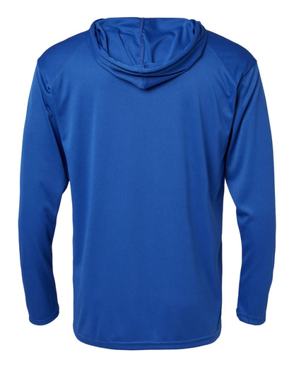 Badger Unisex B-Core Hooded Long Sleeve T-Shirt 4105 #color_Royal