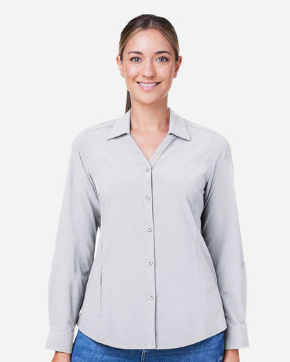 CORE365 Women's Ultra UVP® Marina Shirt CE510LW #colormdl_Platinum